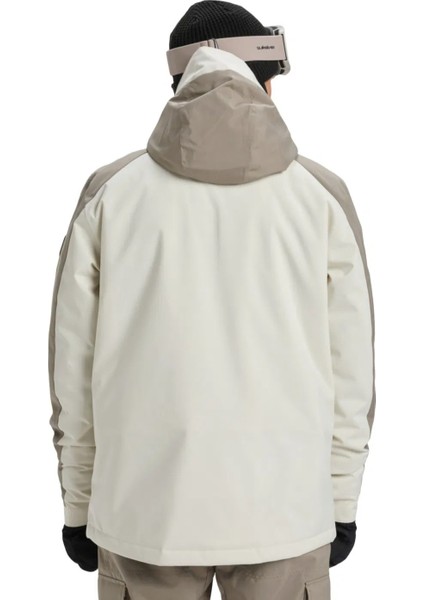 Quıksılver Mıssıon Block Jk Erkek Bone White - Solid Snowboard Ceketi EQYTJ03501-WEG0