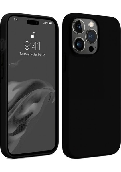 iPhone 15 Pro Kılıf First Silikon - Siyah