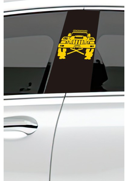 Araç Kapı Direk Kaplama Folyosu Desenli (Sağ Sol Takım) (2 Adet) - 22X50 cm fiyatları