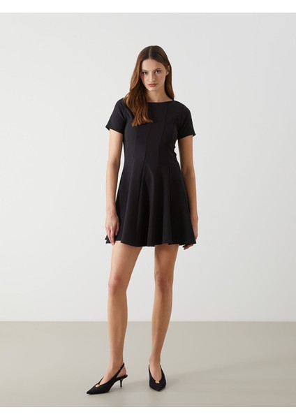 Yeni Sezon Bisiklet Yaka Kadın Mini Elbise fiyatları