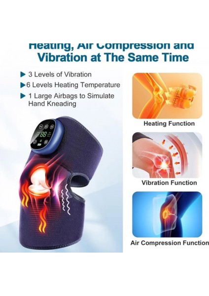 Glr XG-2023 Şarjlı Diz Masaj Aleti Titreşim ve Termal Etkili Hava Yastıklı Diz Masaj Cihazı fiyatları
