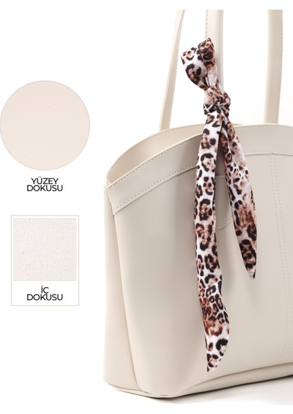 Krem SHK274 Suni Deri Fermuarlı Tek Bölmeli Fular Hediyeli El,kol ve Omuz Çantası indirimleri