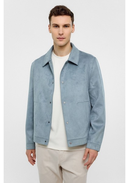 Mavi Regular Fit Süet Ceket Mont