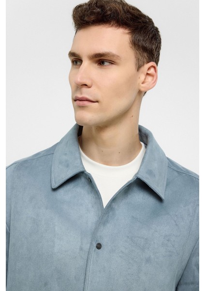 Mavi Regular Fit Süet Ceket Mont fırsatları