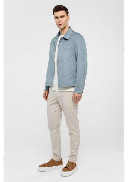 Mavi Regular Fit Süet Ceket Mont