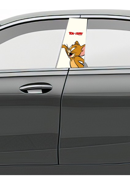 Araç Kapı Direk Kaplama Folyosu Desenli (Sağ Sol Takım) (2 Adet) - 22X50 cm