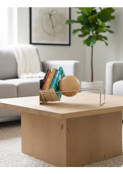 Toke Dekoratif Kitaplık - Silver