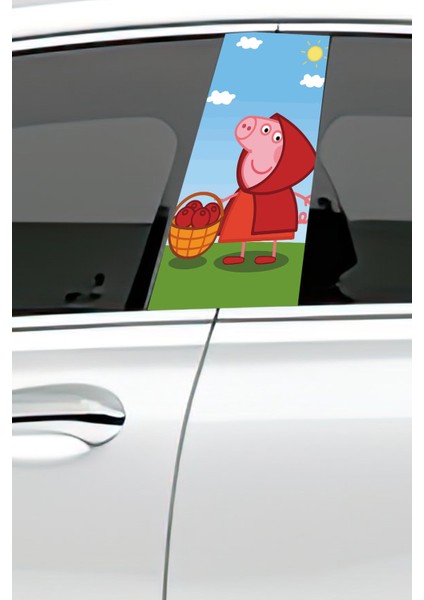 Araç Kapı Direk Kaplama Folyosu Desenli (Sağ Sol Takım) (2 Adet) - 22X50 cm fiyatları