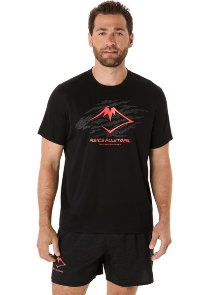 Fujitrail Logo Ss Top Erkek Anthracite Kısa Kollu Tshirt 2011C981-003