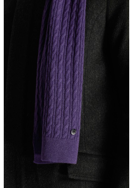 Lambswool Yün Mor Atkı modelleri