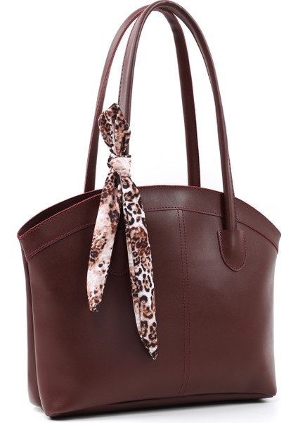 Bordo SHK274 Suni Deri Fermuarlı Tek Bölmeli Fular Hediyeli El,kol ve Omuz Çantası fiyatları