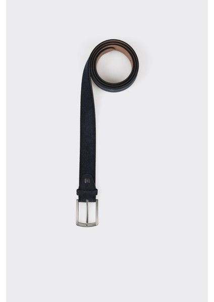 Lacivert Deri Erkek Kemer