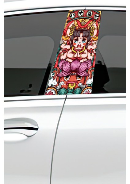 Araç Kapı Direk Kaplama Folyosu Desenli (Sağ Sol Takım) (2 Adet) - 22X50 cm fiyatları