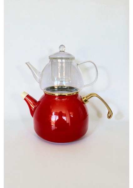 Emaye Cam Demlikli Çaydanlık fiyatları