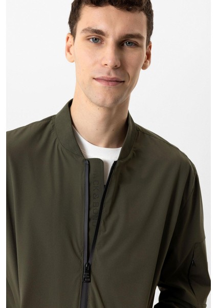 Haki Regular Fit Bomber Ceket Mont modelleri