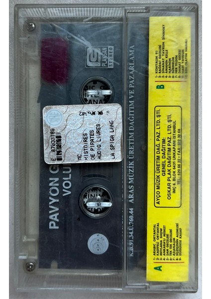 Pavyon Geceleri 8 Bol Darbukalı ve Saksafonlu Kaset (Orijinal Dönem Baskı Kaset) fiyatları