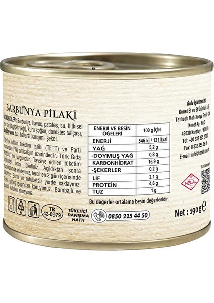 Barbunya Pilaki 4X190 gr Eko Paket fiyatları