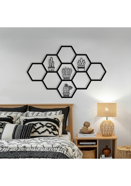 Hexaflow Çiçek Temalı Ahşap Duvar Tablosu modelleri