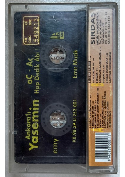 Ankaralı Yasemin Anlayalım Abi Kaset (Orijinal Dönem Baskı Kaset) fiyatları