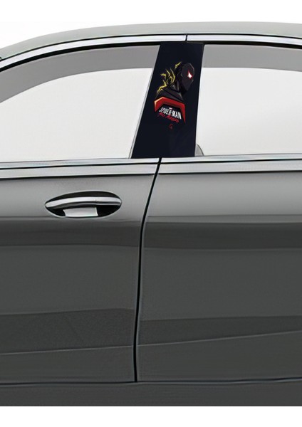 Araç Kapı Direk Kaplama Folyosu Desenli (Sağ Sol Takım) (2 Adet) - 22X50 cm