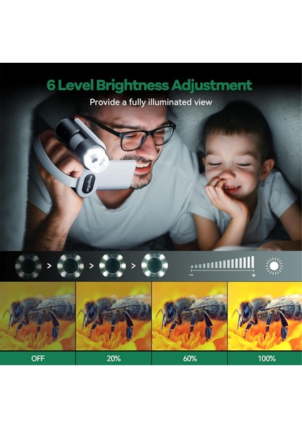1080P El Tipi Dijital Mikroskop, Taşınabilir Cep Dijital Mikroskop Miniscope, Çocuklar Için 10MP USB Mini Kapsamı (Yurt Dışından) indirimleri