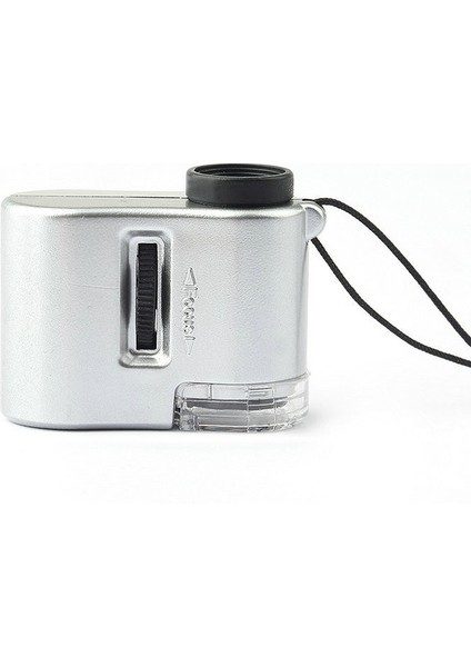LED Ultraviyole Işık Mücevher Eğitimi Odaklama Ayarlanabilir Loupe Para Birimi Dedektörü ile Mini Lens 60X Cep Büyüteç Mikroskobu (Yurt Dışından) fırsatları