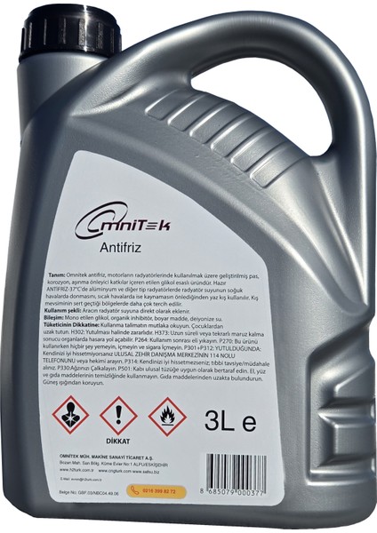 Super Coolant Extra -37 C Antifriz fiyatları