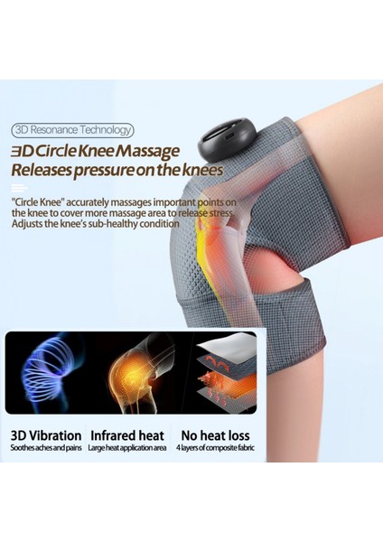 Glr D116 Diz Masaj Aleti | Isıtma, Titreşim ve Çoklu Modlu Sıcak Kompres Diz, Omuz, Dirsek Masaj Cihazı fırsatları