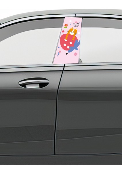 Araç Kapı Direk Kaplama Folyosu Desenli (Sağ Sol Takım) (2 Adet) - 22X50 cm