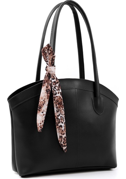 Siyah SHK274 Suni Deri Fermuarlı Tek Bölmeli Fular Hediyeli El,kol ve Omuz Çantası fiyatları