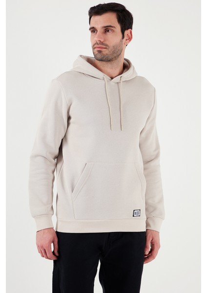 Slim Fit Kapüşonlu Kanguru Cepli Içi Tüylü Yumuşak Şardonlu Sweat Erkek Sweat 5905281