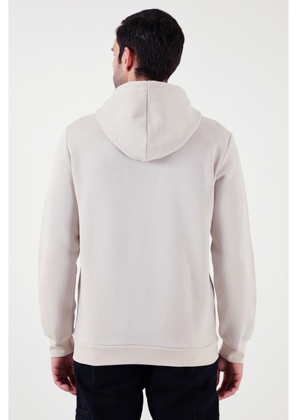 Slim Fit Kapüşonlu Kanguru Cepli Içi Tüylü Yumuşak Şardonlu Sweat Erkek Sweat 5905281