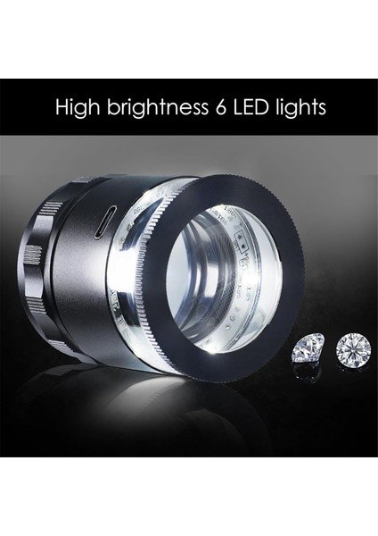 Coinsand Damgası Için LED Işığı ile Çıkarılabilir Çok Fonksiyonlu Ölçekli Optik Cam Lensli 10X Şarj Edilebilir Büyüteç (Yurt Dışından) modelleri