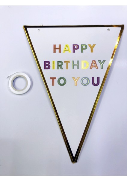 Marsilyan- Happy Birthday To You Flama Bayrak Süsü