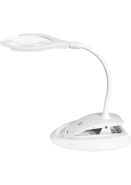 El Tipi Büyüteç 3x 8x Aydınlatılmış Masa Masası LED Lamba Büyüteç Büyütme Cam (Yurt Dışından)