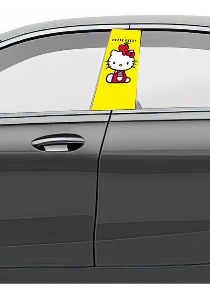 Araç Kapı Direk Kaplama Folyosu Desenli (Sağ Sol Takım)Uyumlu (2 Adet) - 22X50 cm