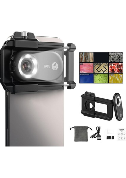 Cep Telefonu Mikroskop Lensi Cpl LED 3&#39;te 1 Makro Büyüteç Kitleri Telefon Lens 100X Için Biyolojik Mikroskop (Yurt Dışından) fiyatları