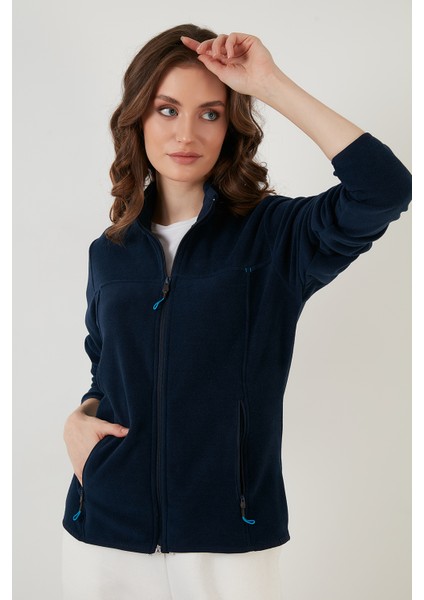 Slim Fit Anti-Pilling Tüylenme Yapmayan Fermuarlı Cepli Polar Hırka Bayan POLAR 5907002 fiyatları