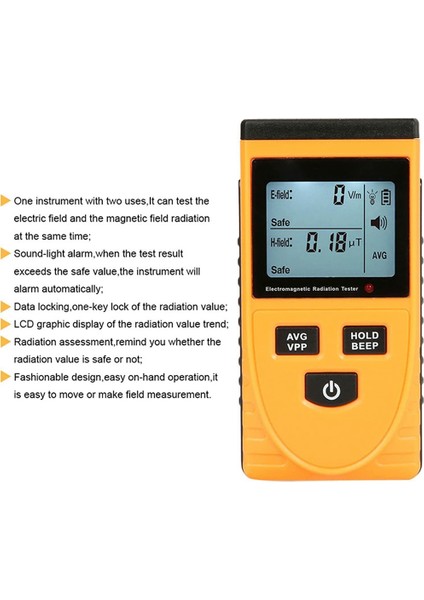 Soket Radyasyon Tespiti, LCD Ekranlı Taşınabilir Dozimetre Sayacı, Radyoaktif Dedektör GM3120 (Yurt Dışından) fiyatları