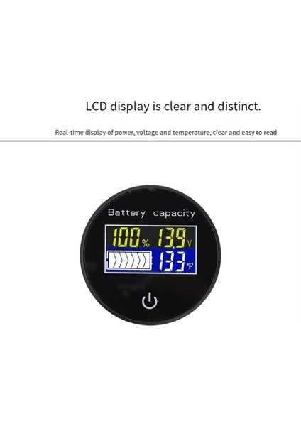 Dc 10V-100V Lı-Ion Lıfepo4 Kurşun Asit Pil Kapasitesi Göstergesi Dijital Voltmetre Test Cihazı Sıcaklık Sensörü ℃/℉ Anahtar (Yurt Dışından) fiyatları