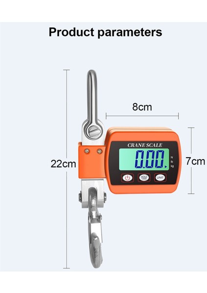 1100LBS Dijital Asma Vinç Ölçeği, Inşaat Fabrikası Bina Av Mavisi Için 500KG Ağır Hizmet Ölçeği (Yurt Dışından) fiyatları