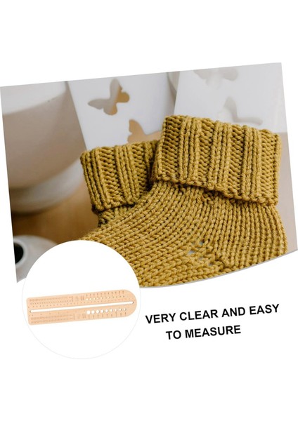 Örgü Ölçüm Cetveli Örgü Iğne Gösterge Tığ Işaretini Ahşap Tığ Işgali Diy Örgü Ahşap Çorap Örgü Aracı (Yurt Dışından) modelleri