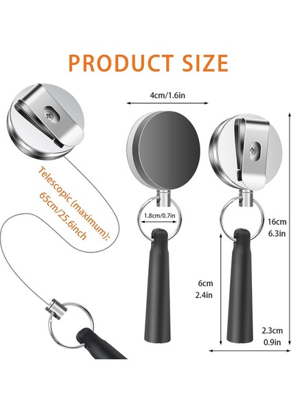 1 Paket Ağır Hizmet Tipi Geri Çekilebilir Çekme Kalem Kalem Tutucu Evrensel (Yurt Dışından) modelleri