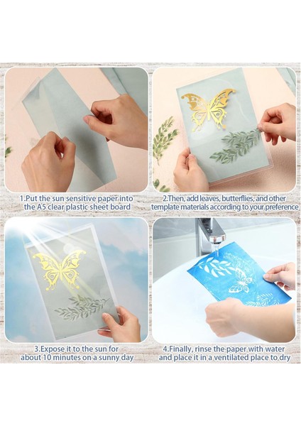 100 Parça Teal Kağıt Güneş Baskı Kağıt Kiti (Yurt Dışından) modelleri