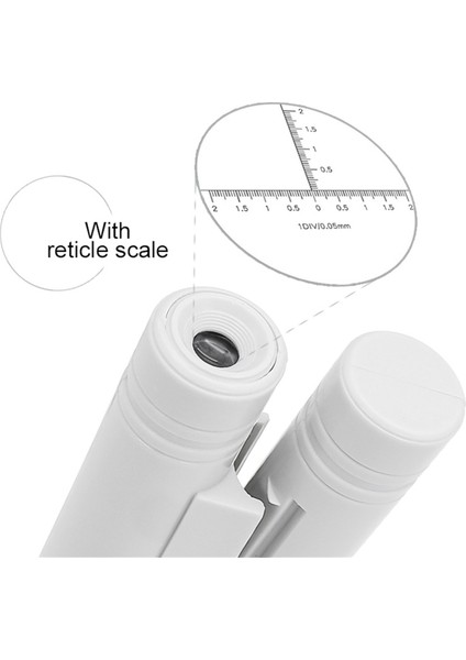 Taşınabilir Cep Mikroskobu 80X 100X Beyaz Mini Büyüteç Okuma Ölçeği Katlanabilir Büyüteç ile LED Aydınlatılmış (Yurt Dışından) modelleri