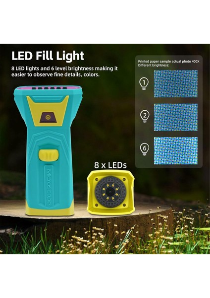 Dijital Mikroskop Kamerası 3.0inch IPS Ekran 800X Büyütme Video Kayıt Mikroskobu Çocuklar Için 32GB Kartlı (Yurt Dışından) modelleri