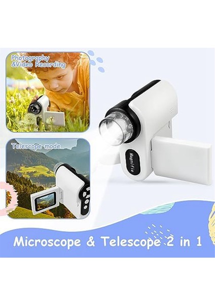 Çocukların El Mikroskobu, Cep Mikroskobu Kamera Dürbün Oyuncak, Okul ve Aile Açık Hava Seyahat Eğitimi Için (Yurt Dışından) fiyatları