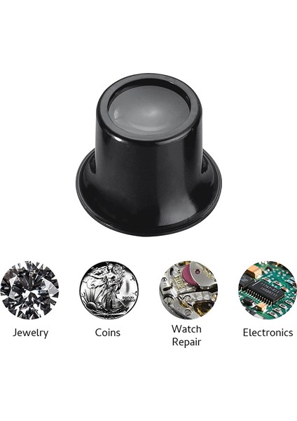 10PCS 10X Kuyumcu Loupe, Jeweler&#39;ın Loupe Büyüteç Monokle, Elmaslar, Paralar (Yurt Dışından) modelleri