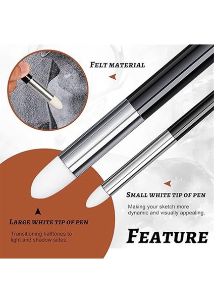 Sanatçılar Için 6'lı Karıştırma Sünger Kalemler Çift Uçlu Yıkanabilir Fırçalar (Yurt Dışından) indirimleri