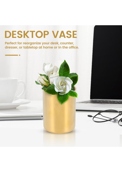 Kalem Bardak Tutucu Masa Düzenleyici Altın Kalemlik Kalemlik Kabı (Yurt Dışından) fiyatları